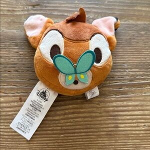 Disney Parks Bambi butterfly reversible Emoji 5” Plush toy NWOT